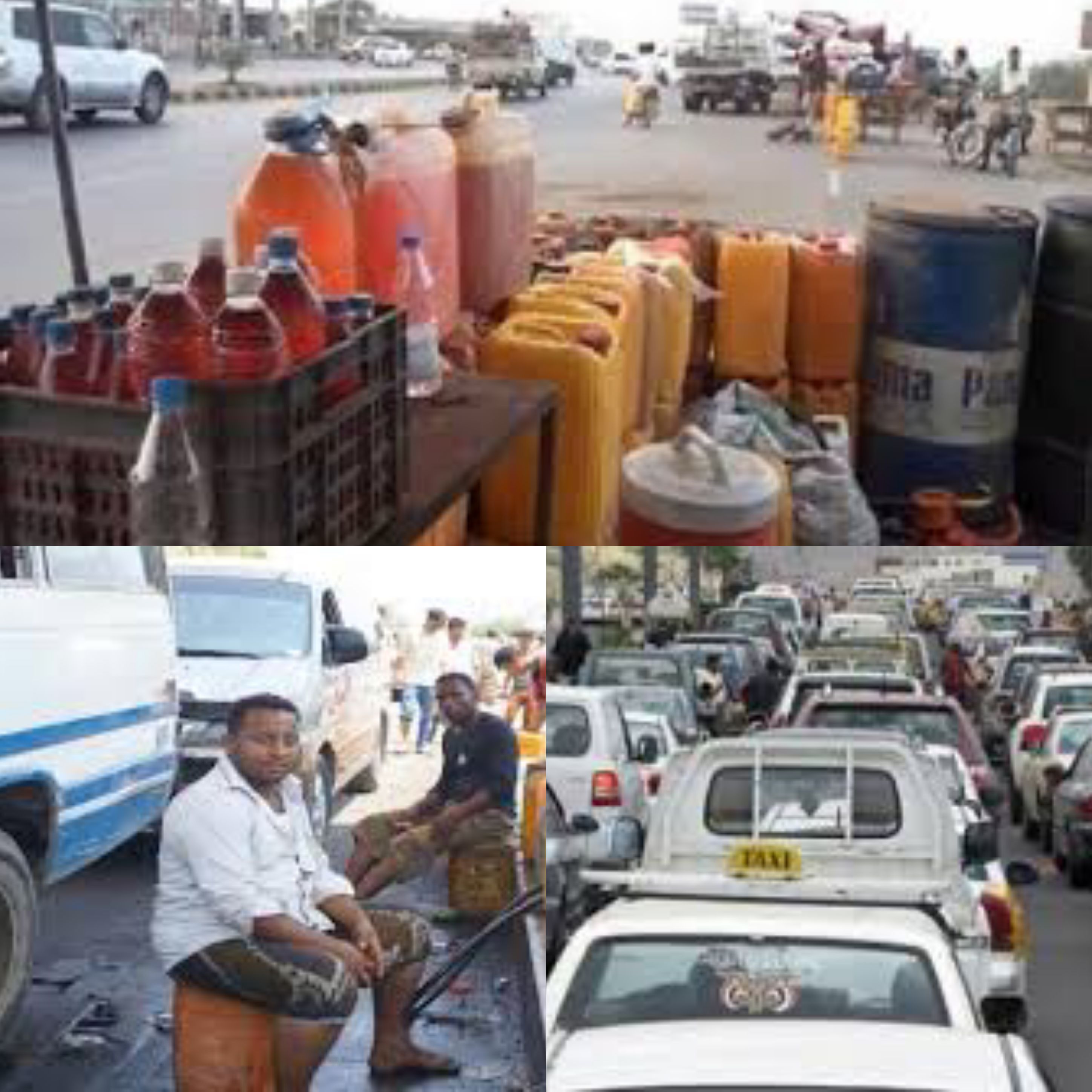 انتشار الاسواق السوادء صنعاء وعدن تعاني من أزمة خانقة بسبب انقطاع المشتقات النفطية