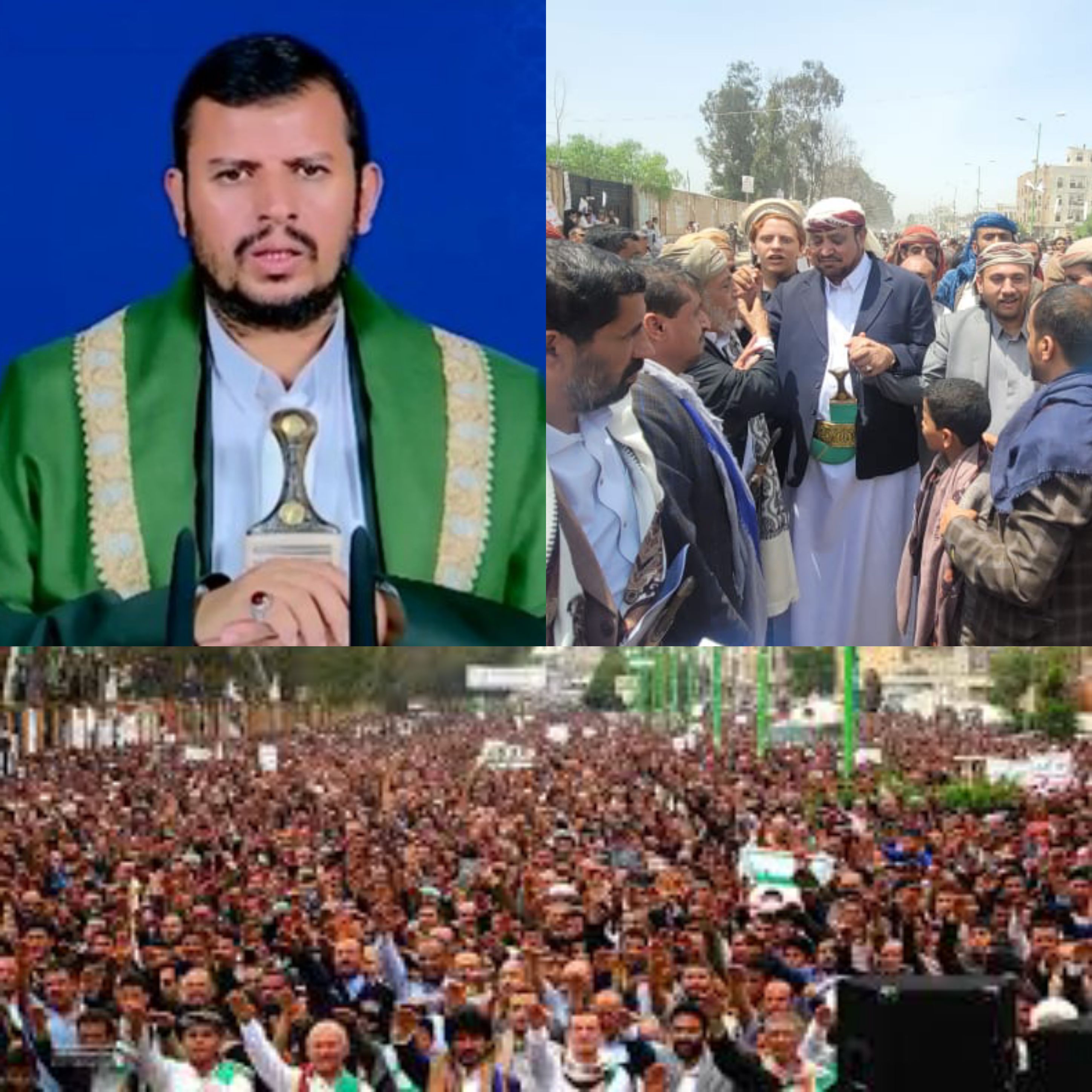 الآف اليمنيون يحتفلون بيوم الولاية بالعاصمة صنعاء وبني الحارث تتصدر في الحشد ..!!